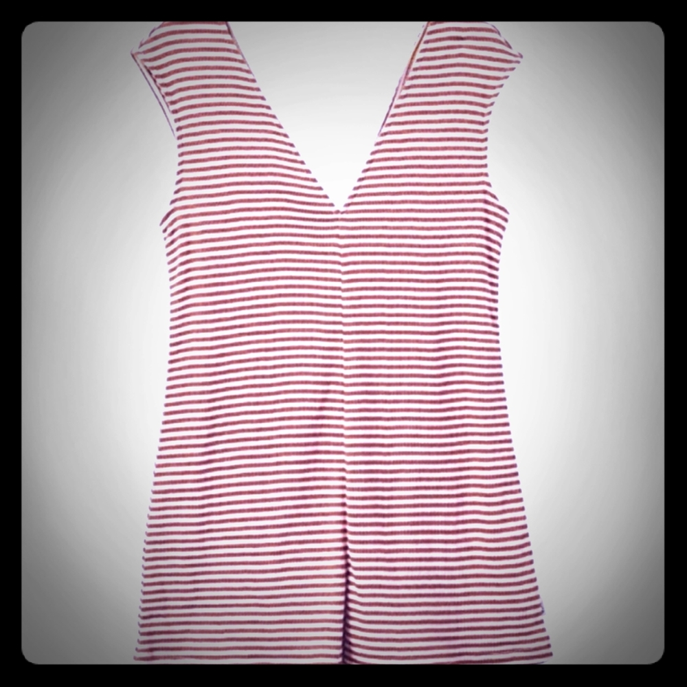 RVCA | Selma V-Neck Striped Jumper Jumpsuit